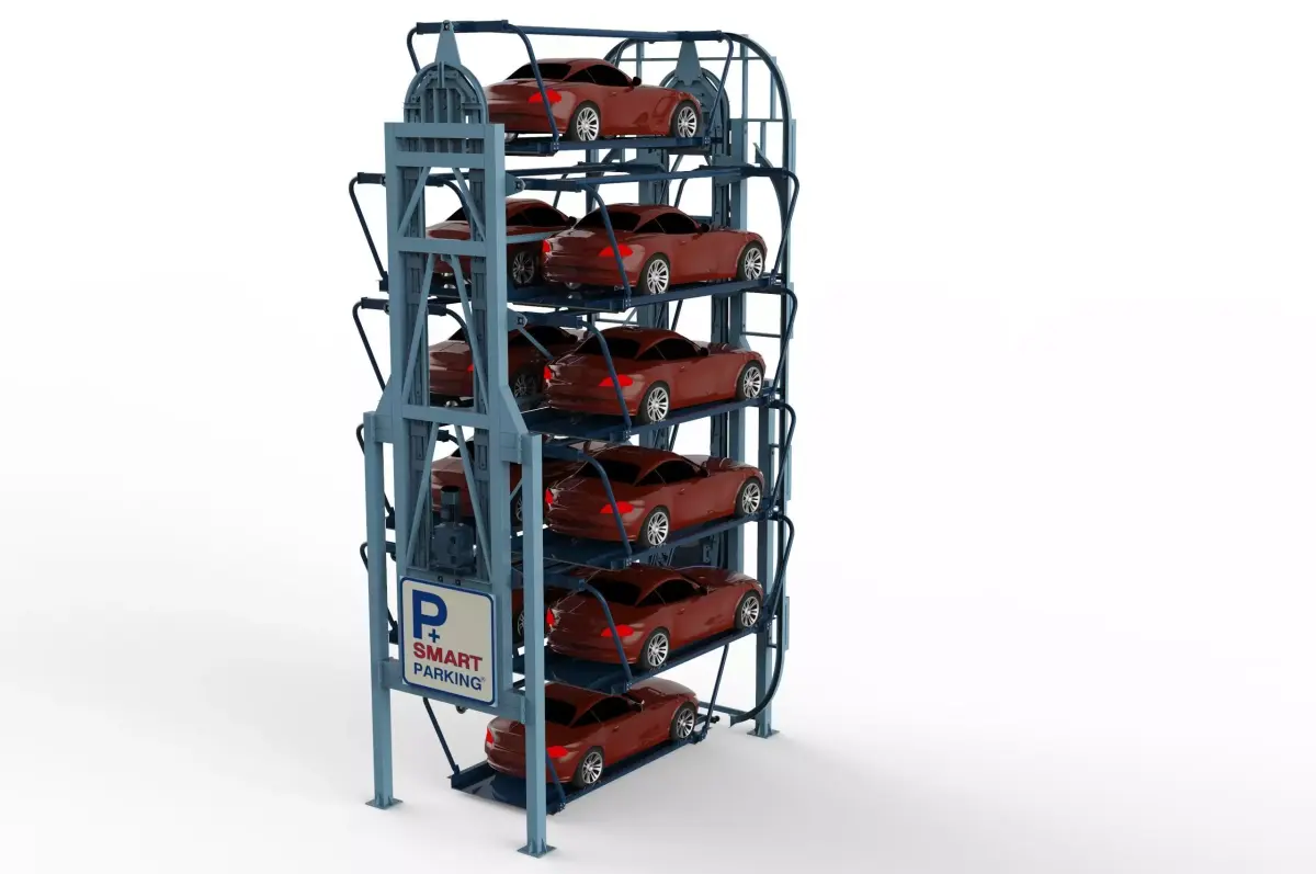 Rotary Parking System 10 sedan 3D model
