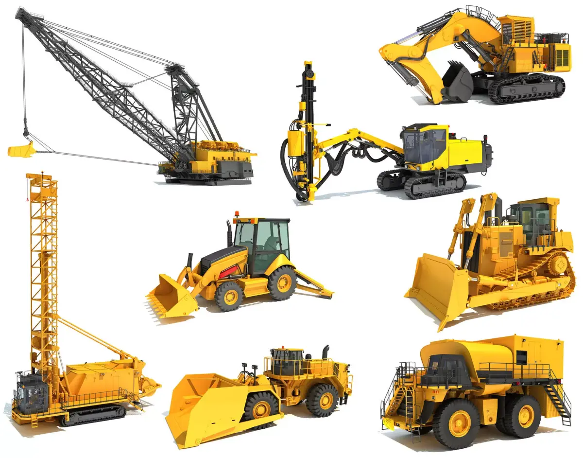 Mining Machinery Equipment 3D Model Pack