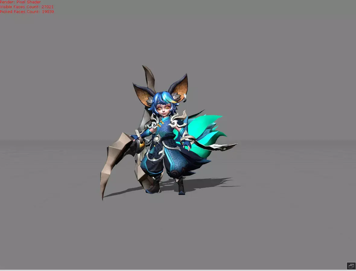 Nana Aqua Pura Low-poly 3D model