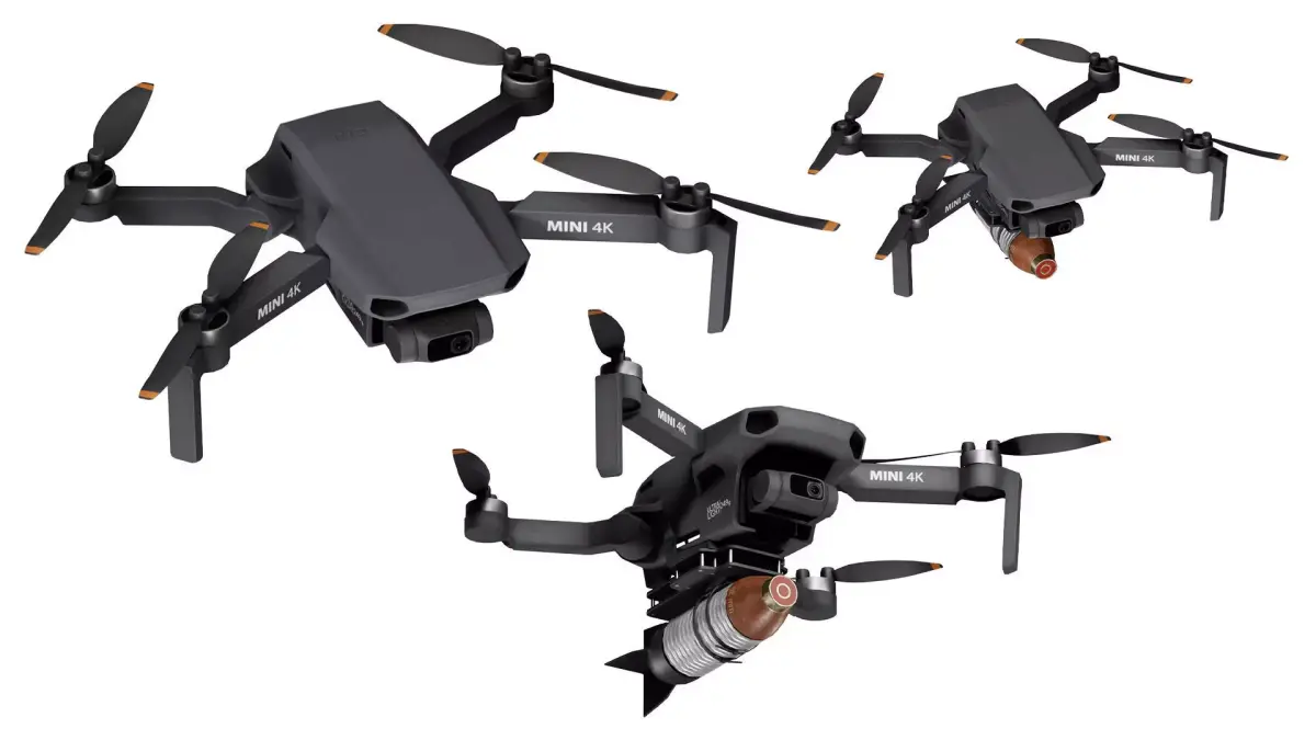 DJI MINI 4K DRONE Low-poly 3D model