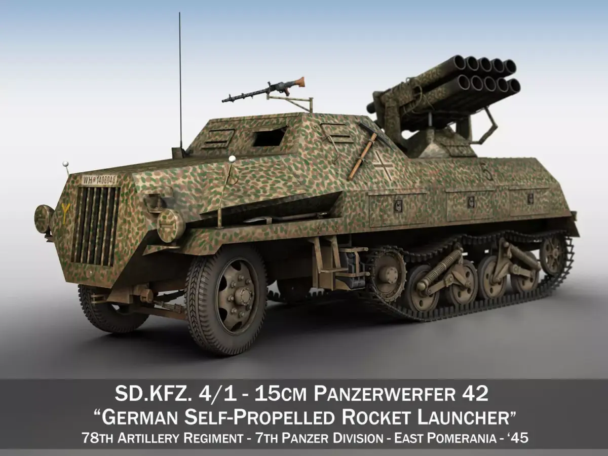 SDKFZ 4 - Panzerwerfer 42 - 7PD 3D model