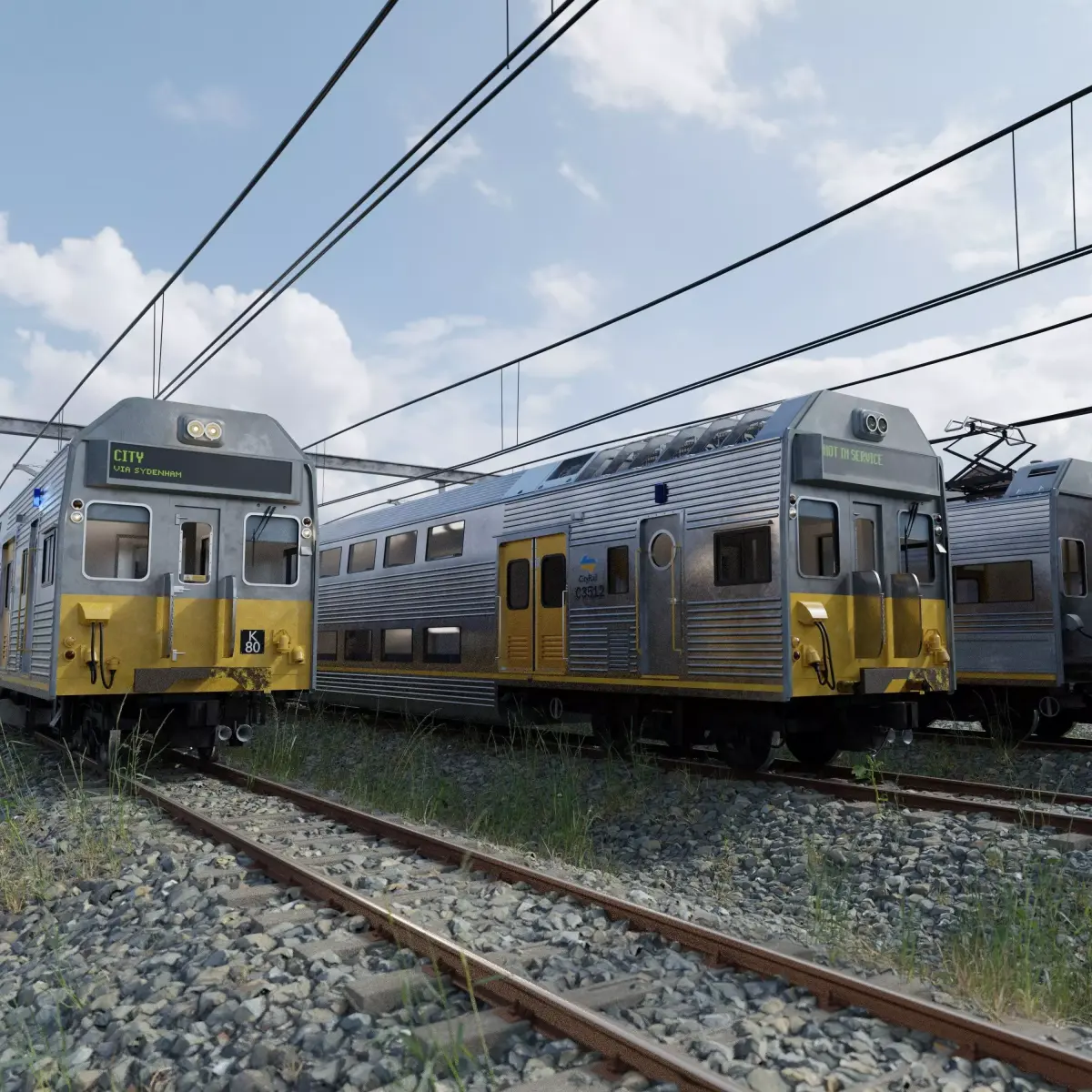Sydney Trains K-Set 3D Model 3D model