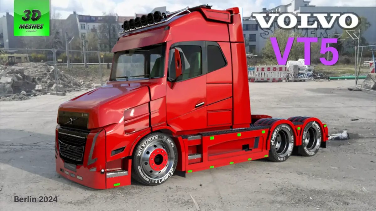  VOLVO VT5 - Vlastuin Remix  - PBR lowpoly Low-poly 3D model