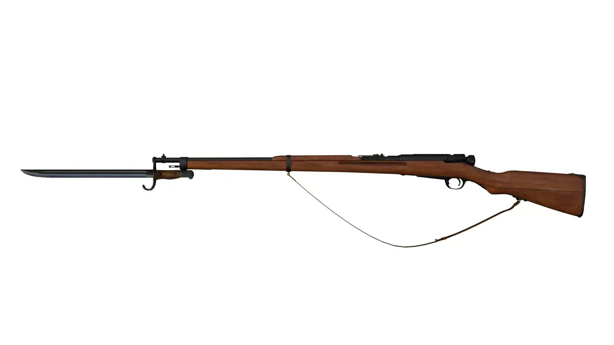 Japanese type38 rifle Low-poly 3D model