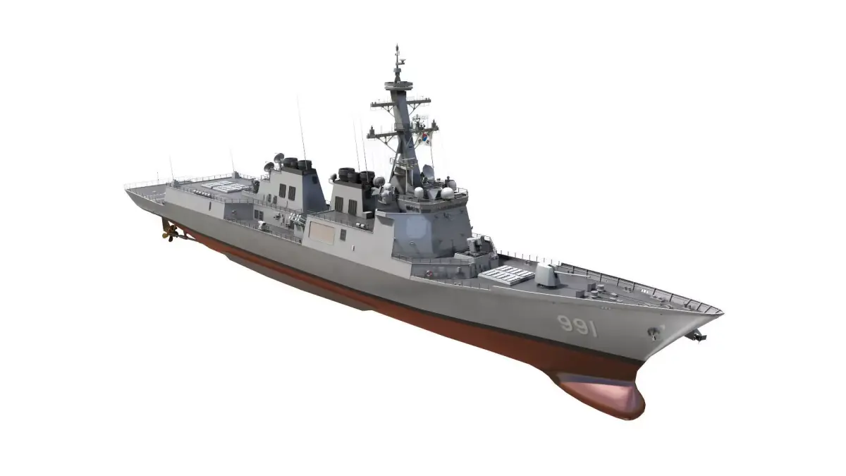 DDG-991 Sejong - KDX-III navy ship 3D model