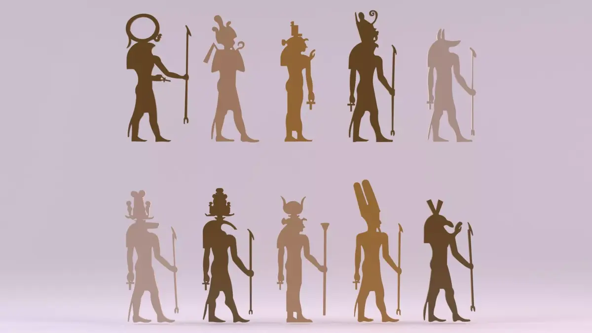 Egyptian Symbols - 023 Low-poly 3D model