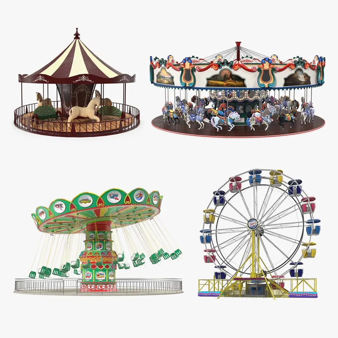 Amusement Park Rides Collection 2 3D model