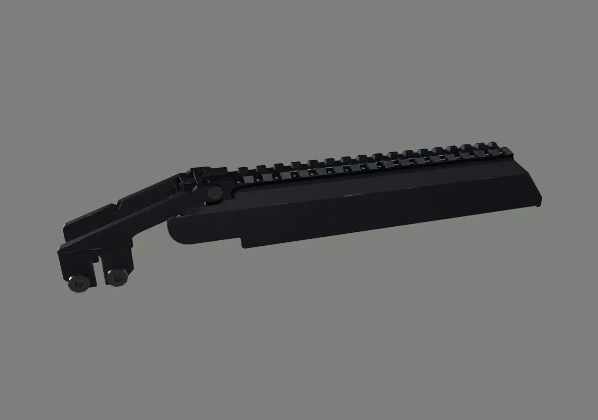 AK B-33  Zenit Dust Cover Low-poly 3D model