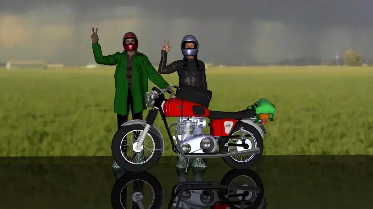 My Old BSA 650 Low-poly 3D model