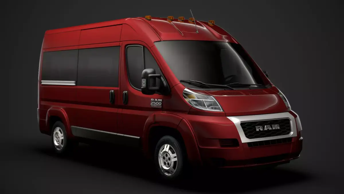 Ram Promaster Window Van 2500 HR 136WB 2020 3D model