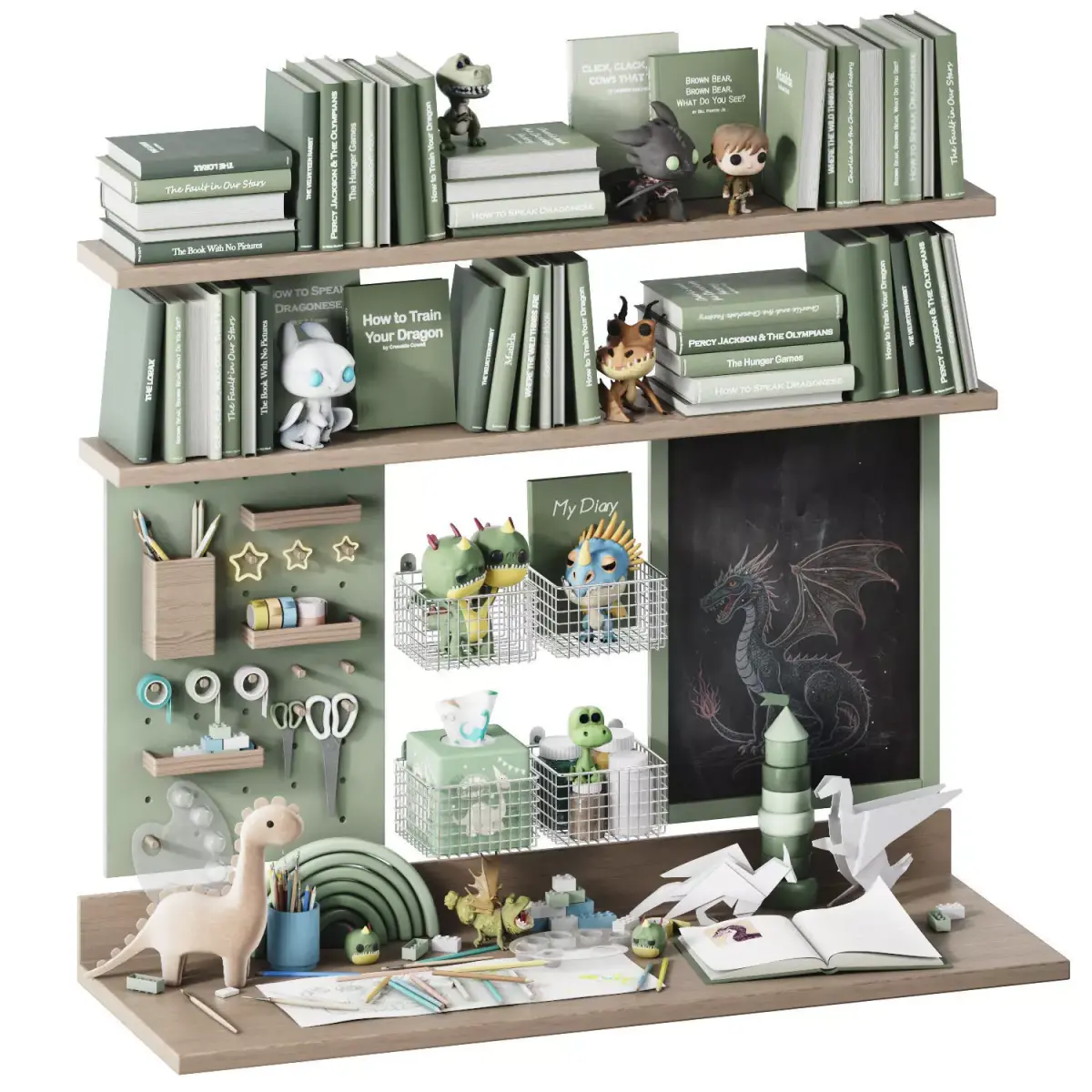 Toys Wall and Desk Decor for the Kids Room 7 3D model