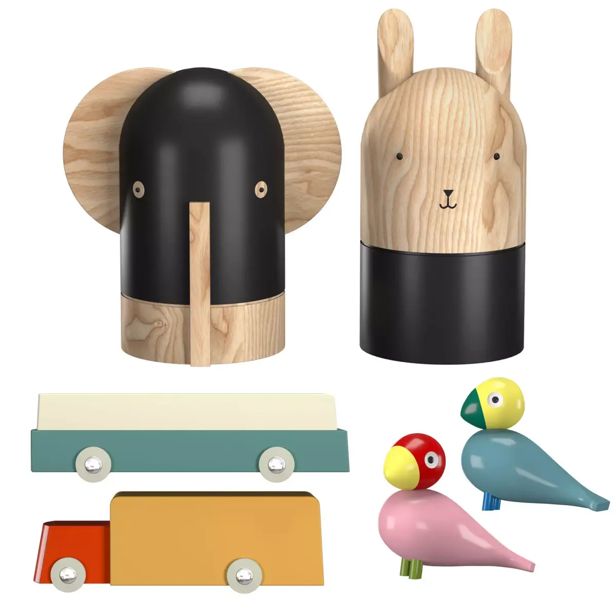 Baba Money Bank Duotone Cars Songbird Ruth 3D model