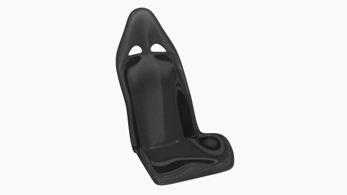 Tecnocraft T2 Carbon Seat Low-poly 3D model