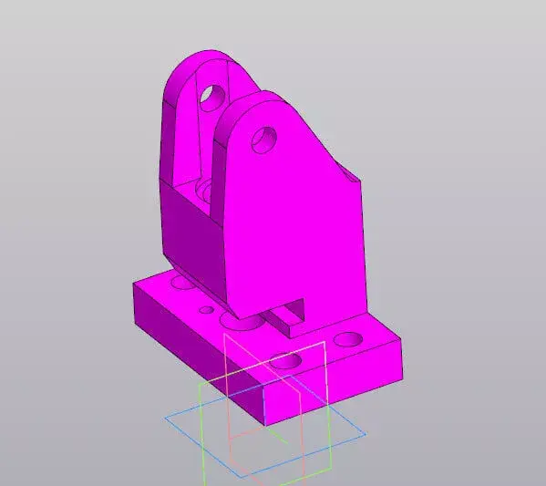 Heavy Duty Lifting Hook Bracket - Industrial Crane Part 3D model