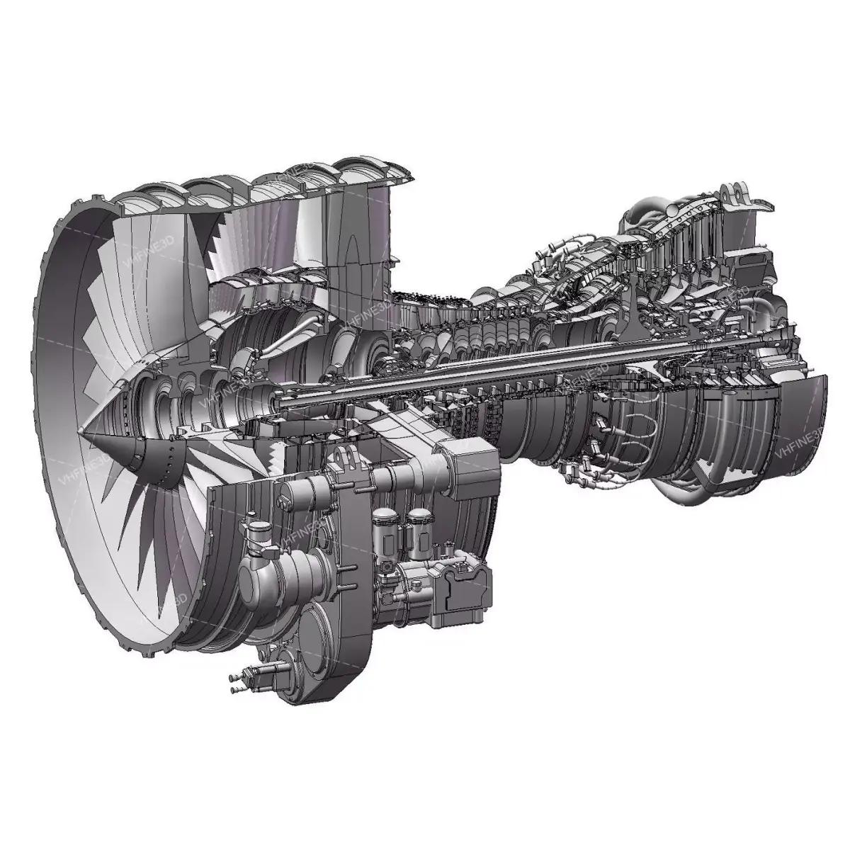 SolidWorks cfm56-7b Complete model 3D model