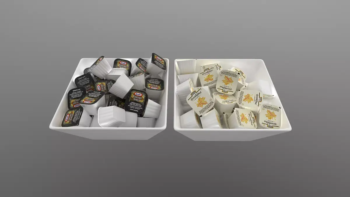 Syrup Packets - High-Quality 3D Models 3D model