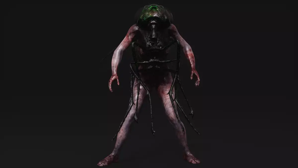 Mutant Fly - Horror Insects Collection Low-poly 3D model