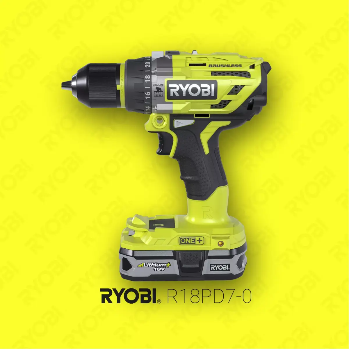 Ryobi R18PD7-0 3D model