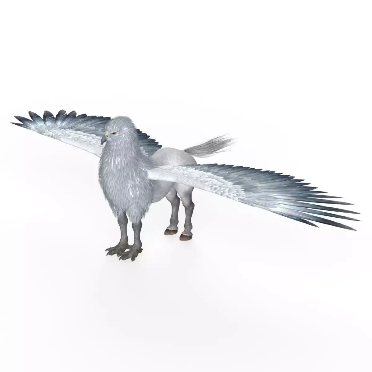 Fantasy Hippogriff  Low-poly 3D model