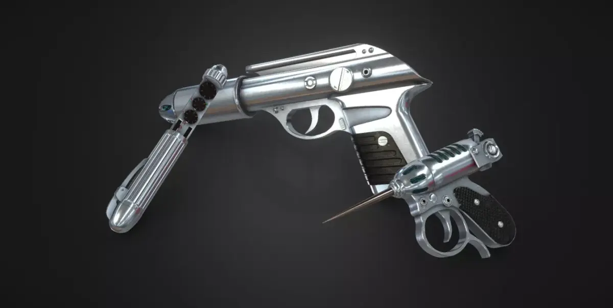 Gun MIB Low-poly 3D model