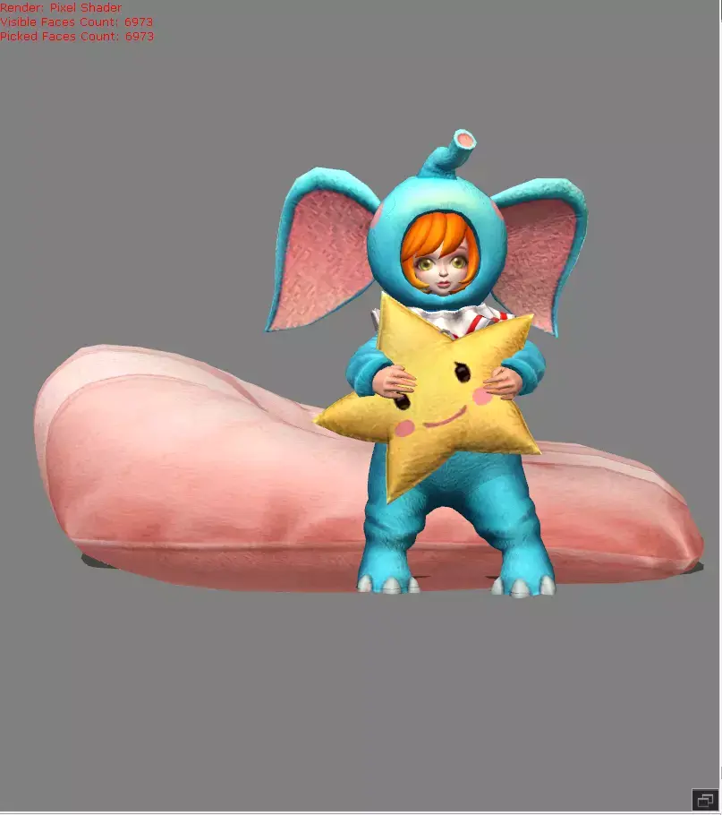 Nana Slumber Party Low-poly 3D model