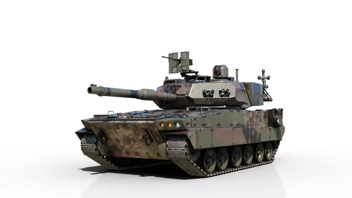 3 coatings of USA ARMY M10 Booker Combat Vehicle light tank Low-poly 3D model