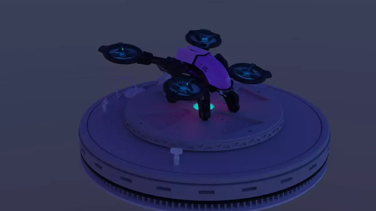drone Free 3D model 2