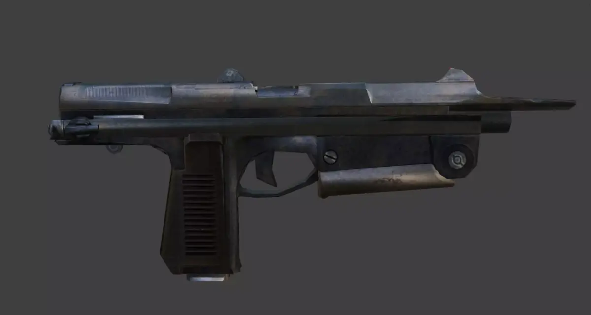 pm63 rak weapon Low-poly 3D model
