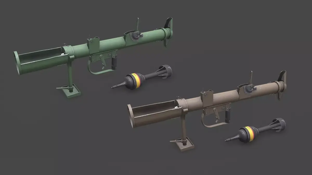 PIAT WW1 British Anti Tank Weapon Low-poly PBR Low-poly 3D model