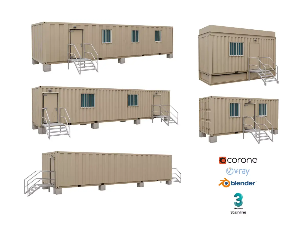 Portable container 3D model