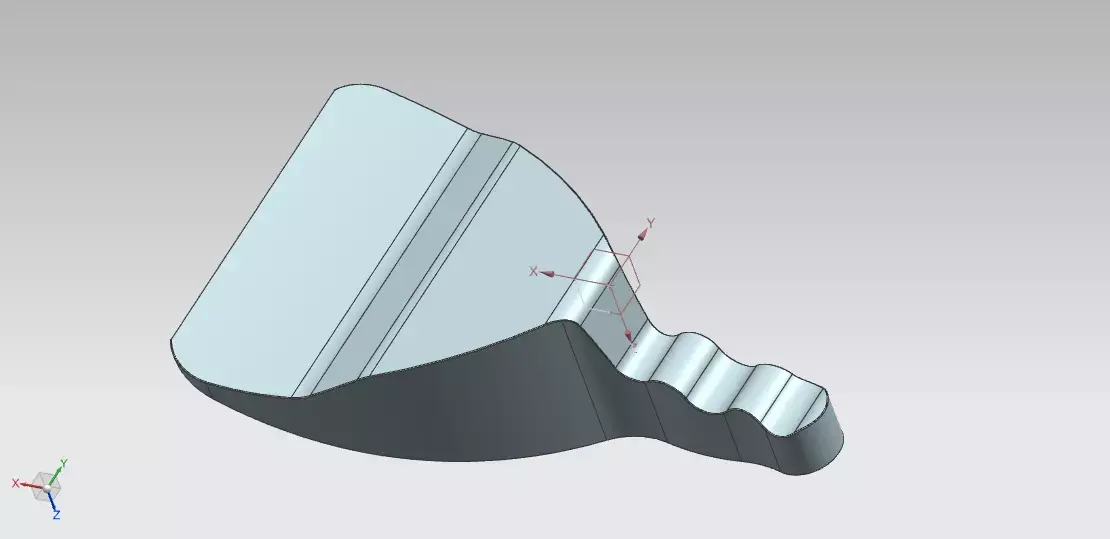 dustpan metal part with hole in middle 3D model