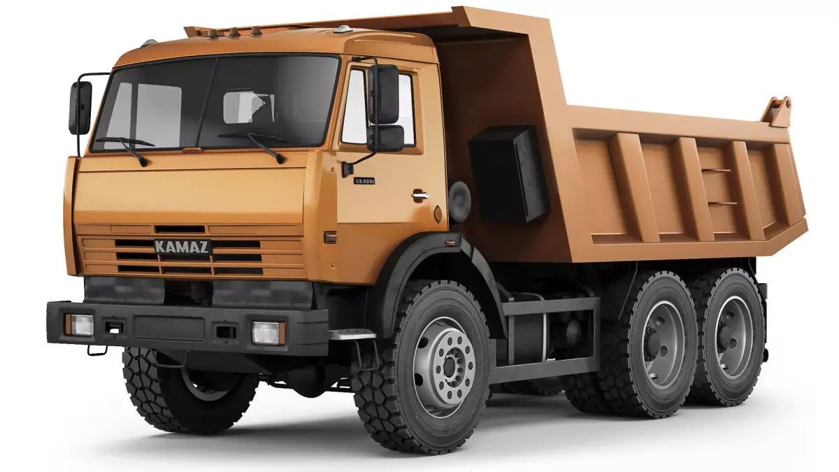 Kamaz 65111 tipper 2003 3D model