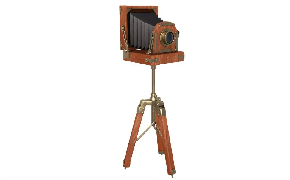Antique Folding Camera 3D model