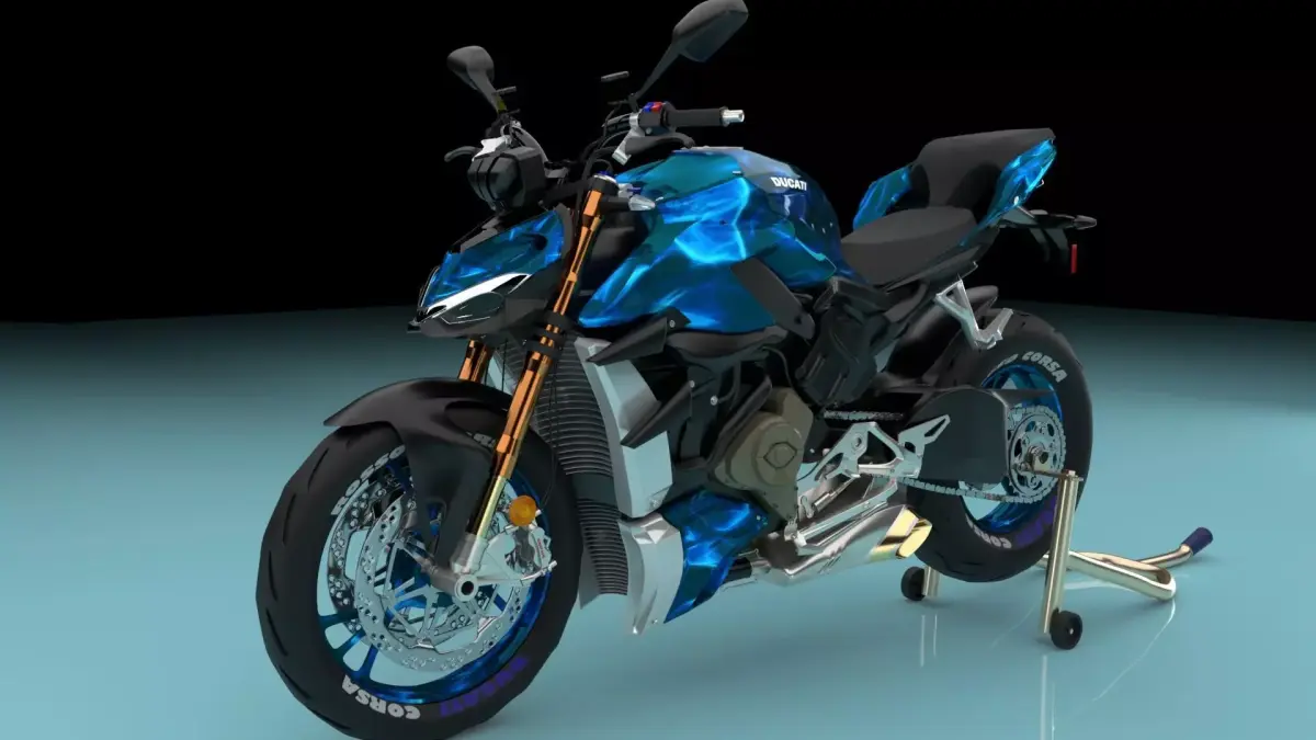ducati yamaha motorcycle 3D model