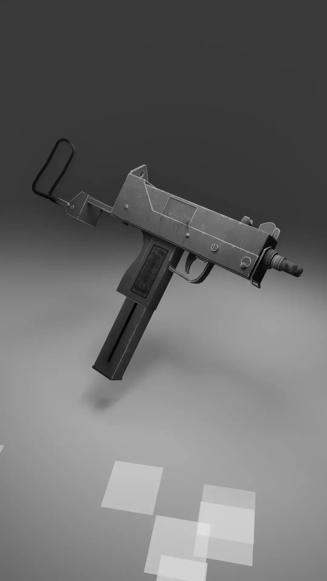 Mac -10 -9000 triangles- Realistic Low-poly 3D model