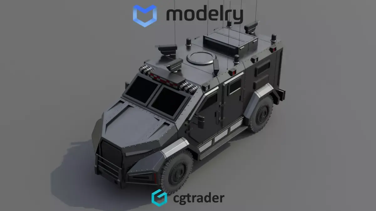 SWAT Vehicle 3D model buy