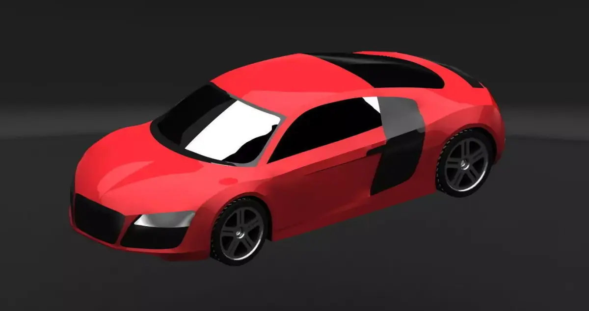 Audi R8 3D model get