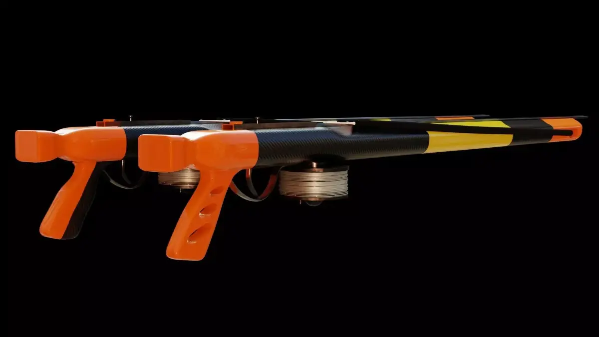 Speargun this model is made of metal and carbon Low-poly 3D model purchase