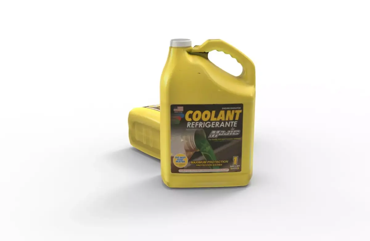 Antifreeze - Coolant Bottle Low-poly 3D model