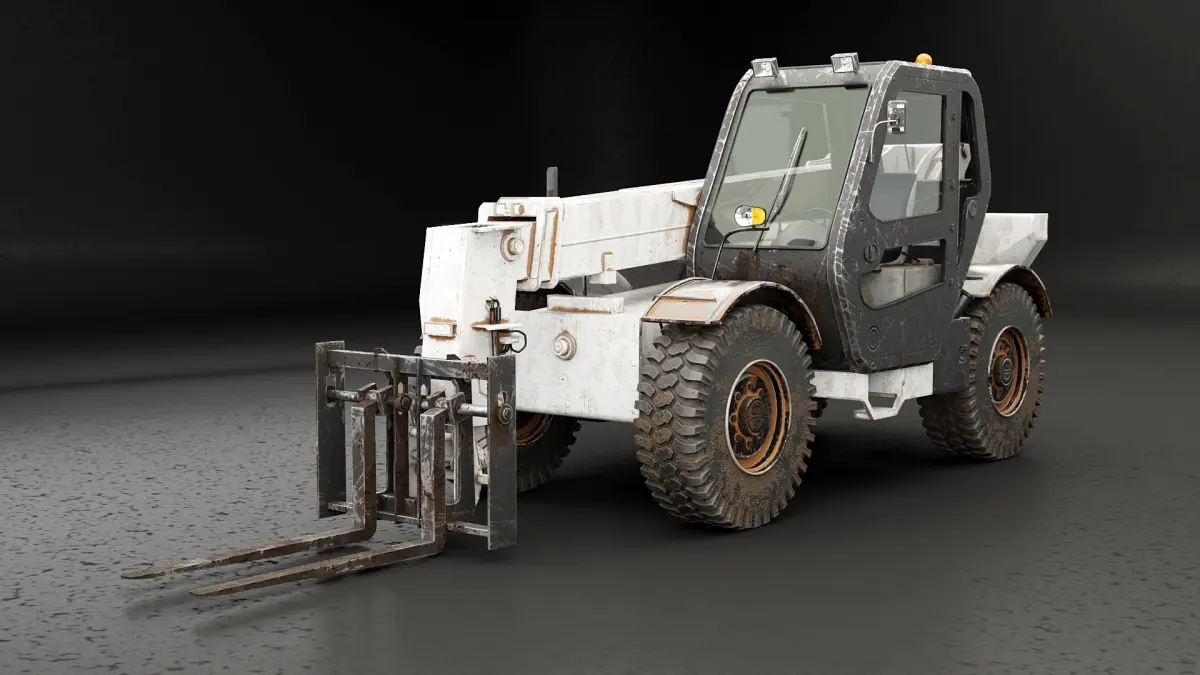 Used Telescopic Handler Forklift 3D model