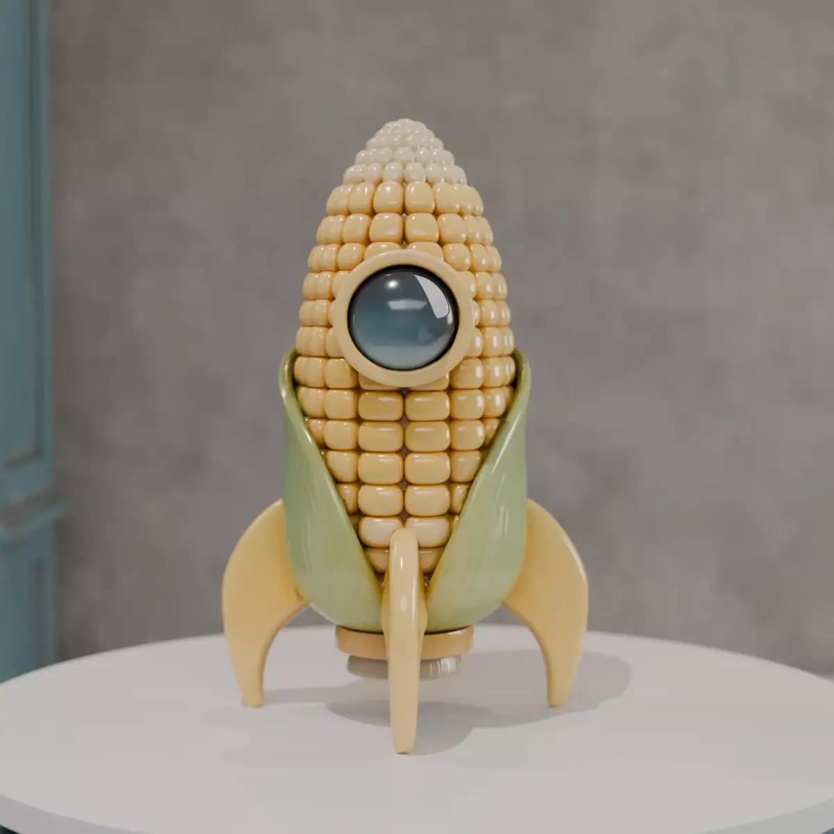 corn rocket 3D print model