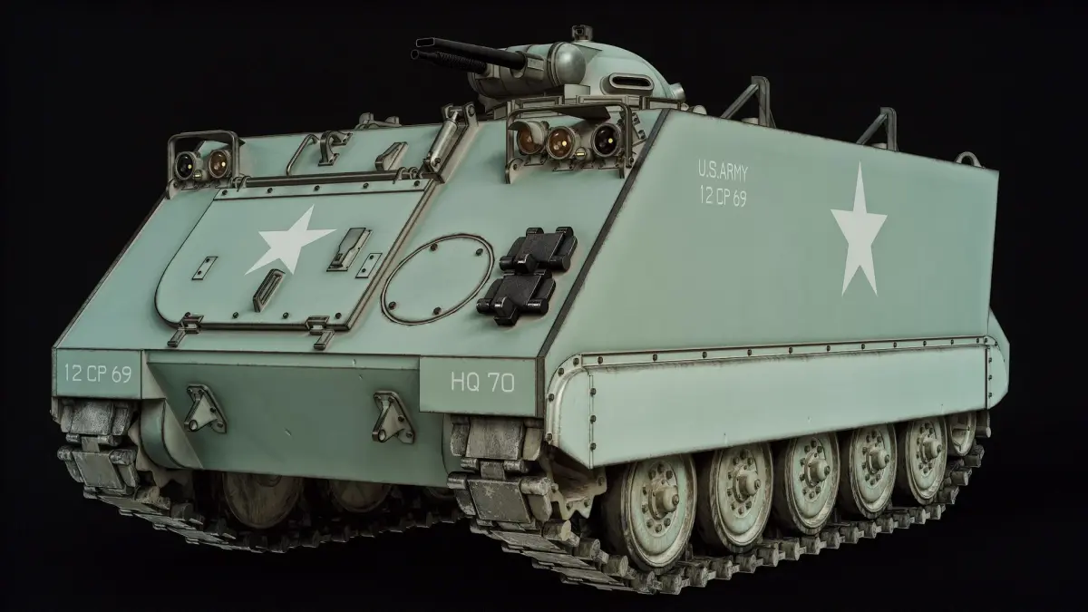 M132 Zippo Armored Flamethrower PBR 3D model