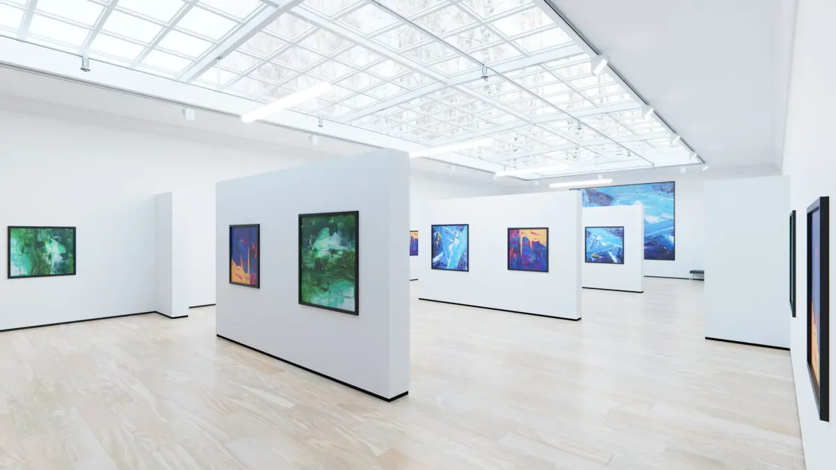 Art Museum Gallery Interior 4 3D model