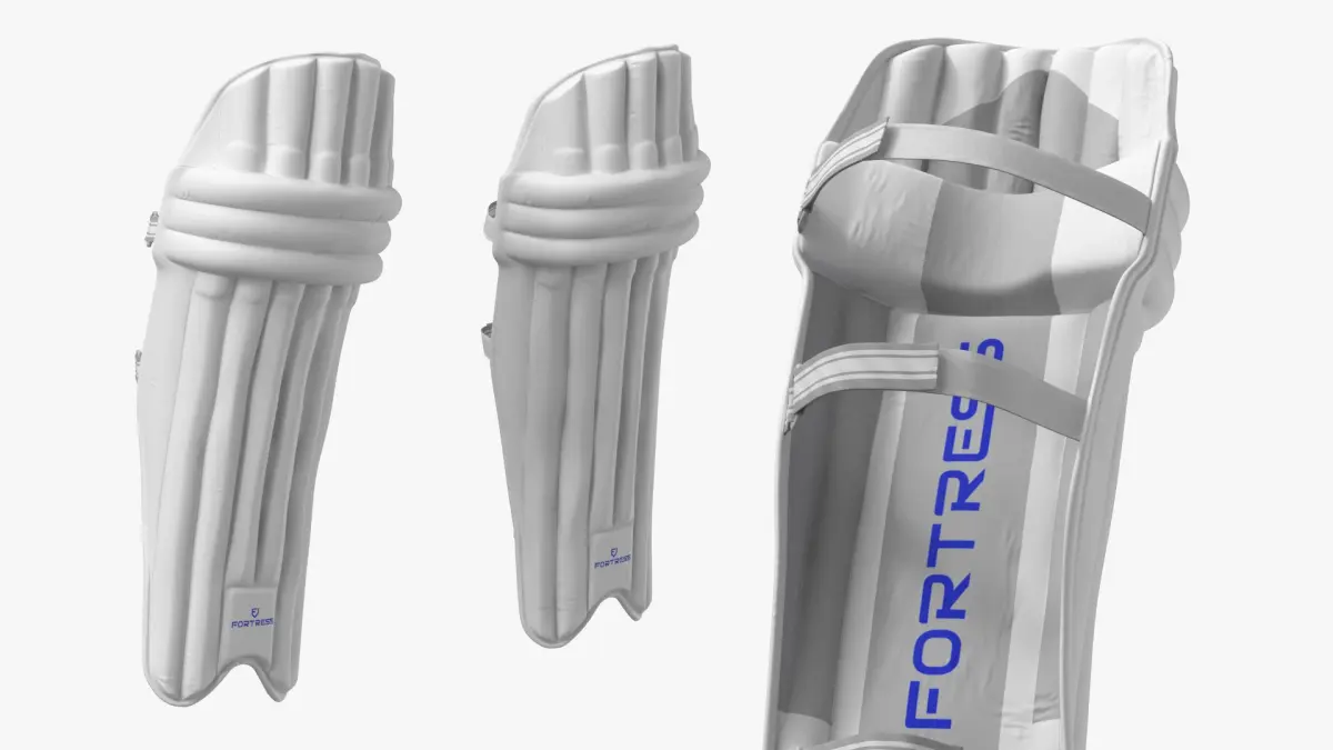 Fortress Cricket Batting Pads Pair 3D model