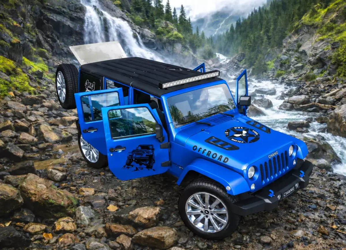 Jeep 4x4  Low-poly 3D model purchase