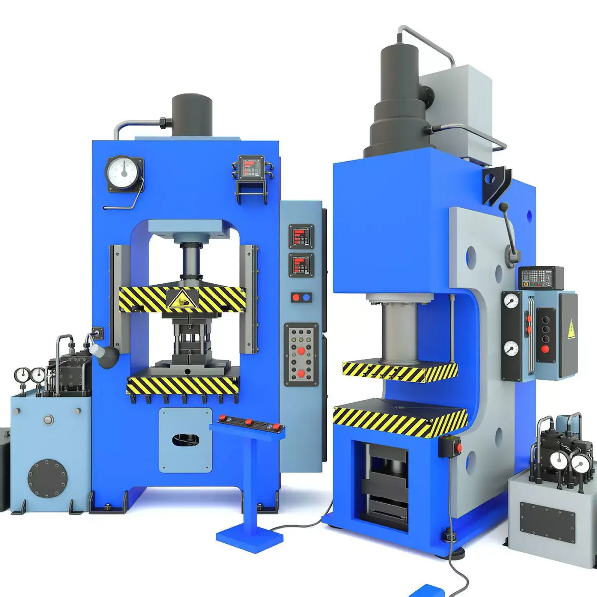 Industrial machine tool hydraulic press D2430 and PYE250A 3D model