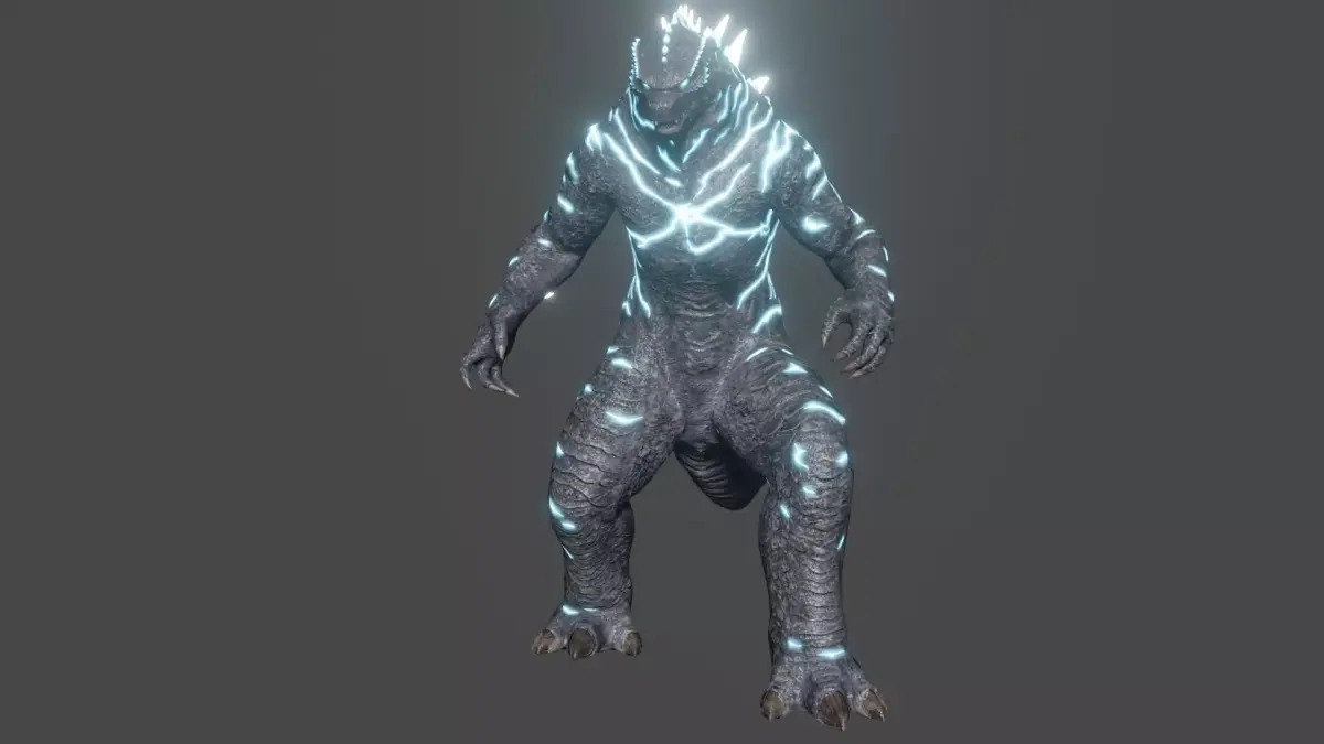 Godzilla Energized Low-poly 3D model