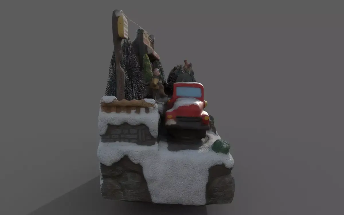 Gift box Low-poly 3D model buy