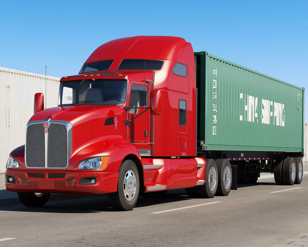 Kenworth T660 Container 3D model