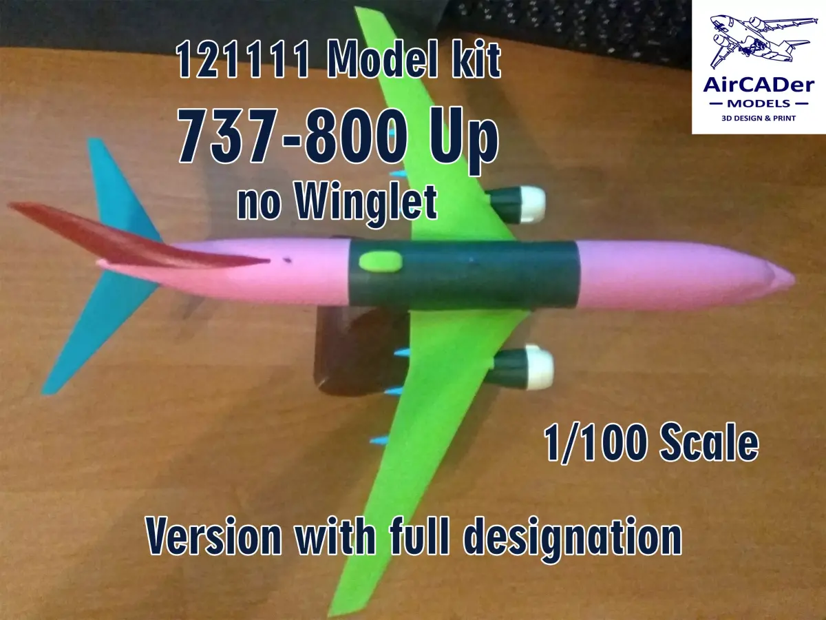 121111 Model kit Boeing 737-800 no Winglet Up 3D print model
